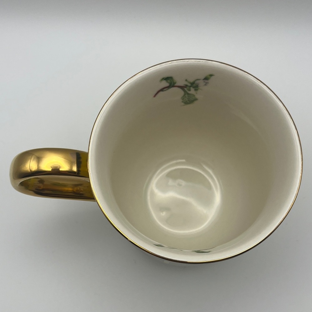 Anthropologie x Lou Rota “E” Elephant Mug with Gold Trim - Picture 7 of 14